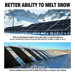 Panneau solaire monocristallin 1700W 4PCS 430W Watt 8.6KWH Grid-tie Off-Grid Maison
