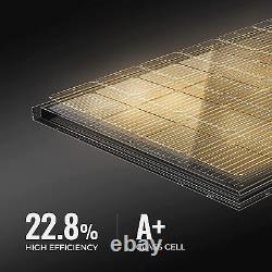 Panneau solaire monocristallin 9BB Cell 200 Watts, module à haute efficacité de 22,8%