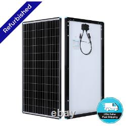 Panneau solaire monocristallin Renogy 100W 12V avec cadre noir