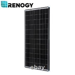 Panneau solaire monocristallin Renogy 100W 12V avec cadre noir