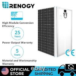 Panneau solaire monocristallin Renogy 200W 12V de haute efficacité