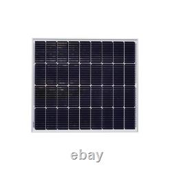 Panneau solaire monocristallin de 100 watts pour camping-cars, bateaux et systèmes solaires 12V