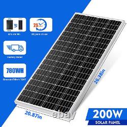 Panneau solaire monocristallin haute efficacité 400 Watt 12V Module PV Power 2X 200W
