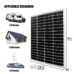 Panneau solaire monocristallin haute efficacité de 400 watts 12V pour la maison, le camping et les véhicules de loisirs hors réseau