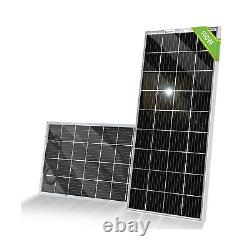 Panneau solaire monocristallin rigide à double face ECO-WORTHY 100 Watt 12 Volt de haute efficacité