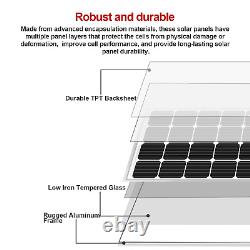 Panneau solaire monocrystallin 300W Watt 12V pour camping-car RV, batterie hors réseau et maison PV