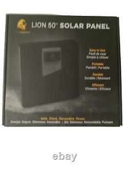 Panneau solaire pliable/compact de 50 watts, pour l'électronique, la randonnée, le camping, hors réseau.