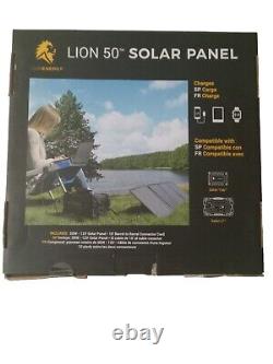 Panneau solaire pliable/compact de 50 watts, pour l'électronique, la randonnée, le camping, hors réseau.