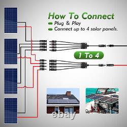 Panneau solaire rigide de 100 watts 18V, chargeur de batterie pour maison, caravane, bateau / Contrôleur