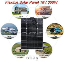 Panneau solaire souple 18V 350W pour charger les batteries de voiture, bateau, camping-car aux États-Unis (neuf)
