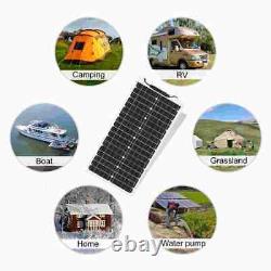 Panneau solaire souple de 400W avec chargeur de batterie 18V pour voiture, camping, bricolage, RV et marine