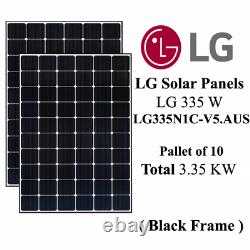 Panneaux Solaires Lg 335 Watt- Lg335n1c-v5. Aus. Palette De 10 Lg Neon 2 Series
