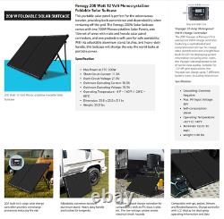 Panneaux Solaires Renogy 200 Watt Système Portable De La Plus Grande Efficacité Suitcase D'exploitation