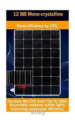 'Panneaux solaires IRICO de 400 watts 18V 12BB, panneau solaire monocristallin de grade A'