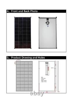 'Panneaux solaires IRICO de 400 watts 18V 12BB, panneau solaire monocristallin de grade A'