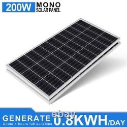 Pfctart 100 Watt 200w 400w 600w Panneau Solaire Pour La Maison 12v 24v Solar Kit Off Grid