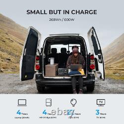 Poste d'alimentation portable BLUETTI EB3A 600W 268Wh avec batterie LiFePO4 pour le camping et les véhicules récréatifs