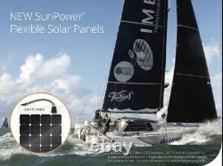 Quantité 14ea de nouveaux panneaux solaires flexibles SunPower 100 Watt 12V pour bateaux, camping-cars et vans.