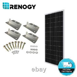 Renogy 100w Watt 12v Mono Solar Panel Pv Power Rv Camping Avec Des Supports Z