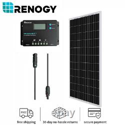 Renogy 100watt 12volt Mono Solar Bundle Kit Avec 10a Pwm Chargeur Contrôleur Rv Bateau