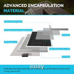 Renogy 100watt 12volt Monocrystallin Solar Bundle Kit Avec Contrôleur De Chargeur 30a