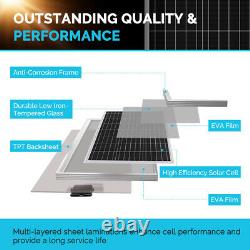 Renogy 100watt 12volt Solar Premium Kit Avec 20a Contrôleur De Charge Mppt Hors-grid
