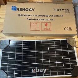 Renogy 200 Watts 12 Volts Monocrystallin Solar Rv Kit Off-grid Kit Adventurer