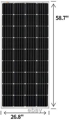 Rich Solar 200 Watt 12 Volt Panneau Solaire Monocristallin À Haute Efficacité Solaire Mo