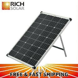 Rich Solar 60 Watt 100 Watt 12 Volt Portable Monocrystalline Solar Panel