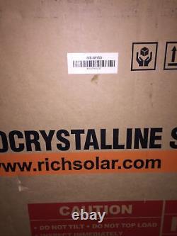 Rich Solar Monoxeystalline 150 Watt Panel, Rs M150 New Item In Box