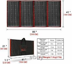 Solar Panel 300 Watt Station Portable Foldable Highest Efficiency Controller Kit