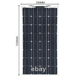 Solar Panel Complete Kit 100 Watt Flexible 20a/10a Générateur Solaire Portable