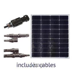 Solar Panel Expansion Kit 100-watt Portable Weaterproof Silicon Monocristallin
