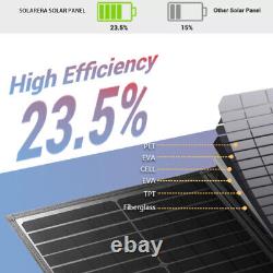 Solarera 120 Watts Solar Panel Chargeur Solaire Monocristallin Pour L'extérieur