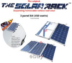 Solarrack Van / Rv Trois Panneaux Solaires Toit Kit Empreinte De 1 Panneau (450 Watts)
