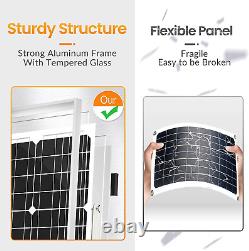 Solperk 50with12v Solar Panel Kit, Mainteneur De Chargeur De Batterie Solaire + Wate