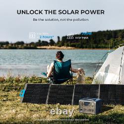 Station d'alimentation solaire portable BLUETTI 600W 268Wh EB3A avec générateur de batterie LiFePO4