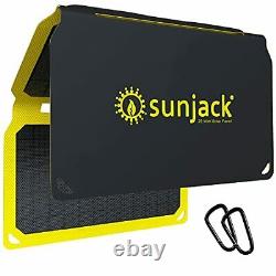 Sunjack 25 Watt Pliable Résistant Aux Intempéries Etfe Charge Du Panneau Solaire Monocristallin