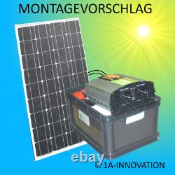 Système Solaire 100w Complete 220v + Battery 100ah Panel 1000w Camping Watt Garden