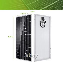 Topsolar Solar Panel Kit 100 Watt 12 Volt Système De Grille Externe Monocristalline Pour Rv