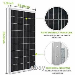 Weize 100 Watt 12 Volt Solar Panel Module Pv Monocristallin À Haute Efficacité